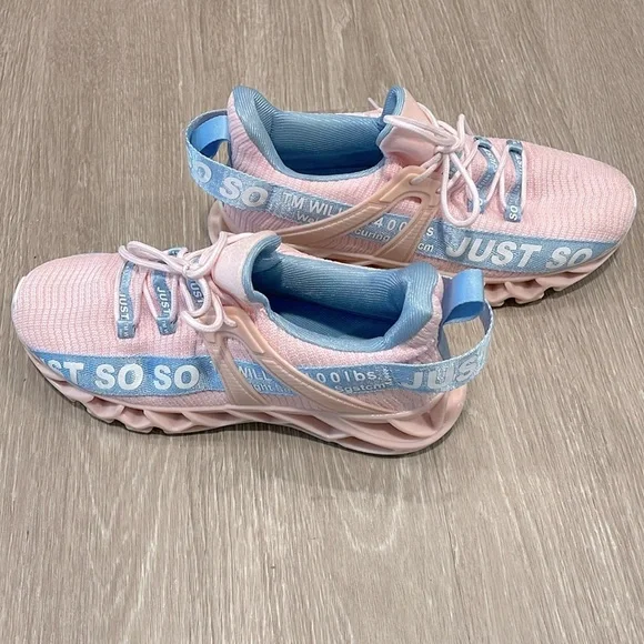 Just So So Women’s Running Shoes Pink Blue Size 9.5 - Picture 4 of 7